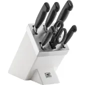 Zwilling Vier Sterne Messerblock 7-tlg. weiß