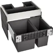 BLANCO Einbaumülleimer Select II 60/2 Orga Anzahl Fächer 2 30 Liter 19 Liter schwarz 526208