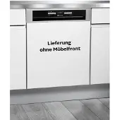 Bauknecht teilintegrierter Geschirrspüler: 60 cm, Farbe Edelstahl - BBO 3O539 PLGT