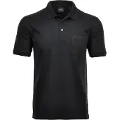 Ragman Herren Poloshirt - Oberteil, Softknit-Polo, Baumwollmischung, Brusttasche, Knopfleiste, kurz, einfarbig
