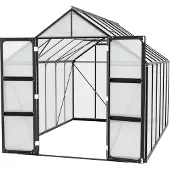 Pergart Vitavia Gewächshaus "Domus 9900" schwarz 9,9 m² 4 mm HKP