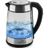 Eta Wasserkocher CRYSTELLA Glas Digi ETA715390000, Glas, 2200 W, 1.7 l, Temperaturregelung, Wassermengenanzeige