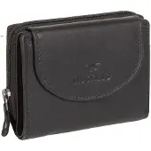 Mustang Leder Geldbörse Udine Wallet Black schwarz