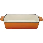 GSW Auflaufform "ORANGE SHADOW", Gusseisen, (1 St.), für gleichmäßige Wärmeverteilung und -speicherung, Induktion