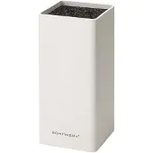 Echtwerk EW-MB-0130 Universal-Messerblock square mit Borsteneinsatz, weiß