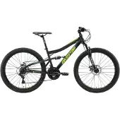 Bikestar Fully Mountainbike 26 Zoll | 15 Zoll Rahmen, 21 Gang Shimano Schaltung, Scheibenbremse | Schwarz