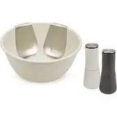 Joseph Joseph Salatschüssel "Serve it in style", 5 tlg., aus Kunststoff, inkl. Salz/Pfeffermühle
