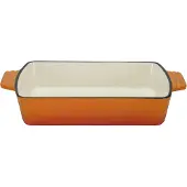 GSW Auflaufform "ORANGE SHADOW", Gusseisen, (1 St.), für gleichmäßige Wärmeverteilung und -speicherung, Induktion