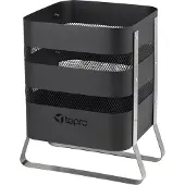Tepro Feuerstelle Design Feuerstelle, schwarz/silber (36 x 42,5 x 50 cm)