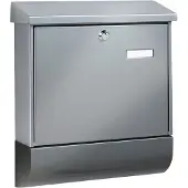Burg wachter Briefkasten "SET VARIO 86720 SI (EC)", aus Stahlblech, mit Zeitungsfach