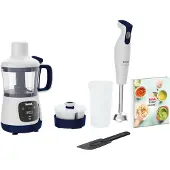 Tefal Yummy Gourmet HB55W4, Kochmixer, 0,8 l, 1,1 m, 600 W, Weiß