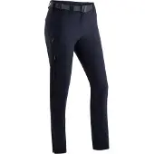 Maier Sports Funktionshose "Lana slim", Damen, Gr. 18, Kurzgrößen, blau (dunkelblau), 91% Polyamid, 9% Elasthan, Hosen Funktionshose, Damen Wanderhose, atmungsaktive Outdoor-Hose, 3 Taschen, Slim Fit