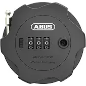 ABUS Kabelschloss Combiflex Adventure – Schloss zur Sicherung von Skiern, Kinderwagen, E-Scooter & Roller – 75 cm Stahlkabel – mit Zahlencode – Schwarz