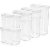 EMSA Vorratsdose "N11429 Optima", (Set, 7 tlg.), rechteckig, sicher, hygienisch, unbedenklich, platzeffizient