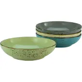 Creatable Schale "NATURE COLLECTION", 4 tlg., aus Steinzeug, Servierschale, Naturfarben, Ø 22,5 cm