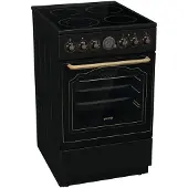 Gorenje Gecs5b70clb Glaskeramik-küche Mit Backofen 4 Brennern