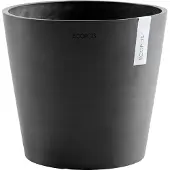 Ecopot's Blumentopf "AMSTERDAM Dark Grey", BxTxH: 40x40x35 cm, mit Wasserreservoir