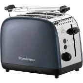 Russell Hobbs Toaster Colours Plus 2 Scheiben 6 Stufen Brötchenaufsatz Grau