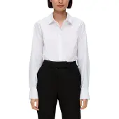 s.Oliver Black Label Klassische Bluse mit verdeckter Knopfleiste