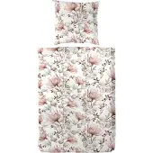 PRIMERA Bettwäsche "Mako-Satin Bettwäsche Milena", mit einem verspielten Blumenmuster