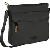 Camel active Umhängetasche "Terra" aus recyceltem Nylon und voluminös aufgesetzten Taschen