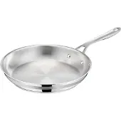 Tefal Bratpfanne "Jamie Oliver E31104 Cook Smart", Edelstahl 18/10, unbeschichteter Edelstahl, Thermo-Fusion, induktionsgeeignet