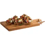 Aps Servierbrett "SIMPLY WOOD", (1 St.), mit Hängeloch und Lederband, geölt