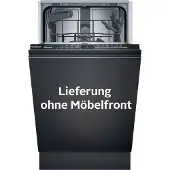 Siemens iQ100 SR61HX16KE, Voll integriert, Single (45 cm breit), Schwarz, Berührung, 1,75 m, 1,65 m