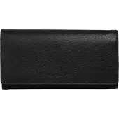 Bugatti Geldbörse Mira Ladies Long Wallet With Flap Black schwarz
