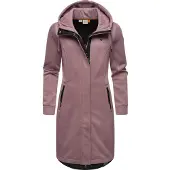 Ragwear Kurzmantel "Letti Long Bonded" Übergangsmantel aus Rippstrick mit Kapuze
