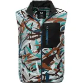 Ragwear Fleeceweste "Collsy Vest" Gemusterte Herren Fleecejacke mit hohem Kragen