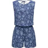 Ragwear Jumpsuit "Zella" schicker, kurzer Damen Overall mit floralem Print
