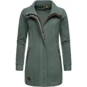 Ragwear Parka "Letrice Fleece" ohne Kapuze Sportliche Zip-Fleecejacke mit hohem Kragen