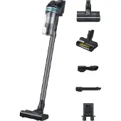 Samsung VS20B75BGR1/WD, Jet 75E PetPRO, 2-in-1-Stabstaubsauger, Beutellos, Schwarz, Chrom, Rechteckig, Trocken, Multizyklonisch