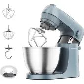 Kenwood Electronics KZM35.000GY, 4 l, Blau, Drehregler, Schlagen, Kneten, Mixen, Verquirlen, Edelstahl, Edelstahl