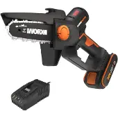 WORX Akku Gehölzschneider Minikettensäge Astsäge NITRO WG325E 20V, inkl. Akku 2,0 Ah und Ladegerät, 12cm