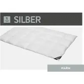 Spessarttraum Daunendecke 200x200 cm 100 % Daunen Warme Bettdecke Steppdecke Daunen SILBER