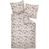 Janine LOESCHEN Design Feinbiber-Bettwäsche-Garnitur DAVOS 65154 Farbe lila weinbeere Größe 135x200+80x80