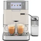 KitchenAid 5KES8558EPL, Espressomaschine, 2,2 l, Kaffeebohnen, Gemahlener Kaffee, Eingebautes Mahlwerk, Satinierter Stahl, Weiß