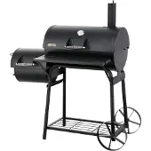 Tepro Holzkohlegrill Smoker Biloxi, Grillfläche: ca. 58 x 40 cm, mit Seitenbrennkammer
