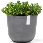 Ecopot's Blumentopf "Oslo Mini 19 Grau", für den Innenbereich