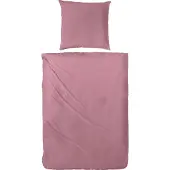 H.G. Hahn-Haustextilien Luxus-Satin Bettwäsche uni Farbe rosenholz Größe 155x220 cm