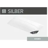 Spessarttraum Baumwollkissen "Silber", (1 St.), hergestellt in Deutschland, allergikerfreundlich