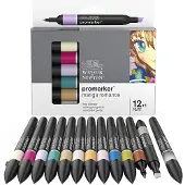 Promarker 12er-Set + Blender (Manga Romance)