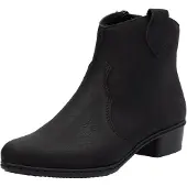 Rieker Westernstiefelette, Stiefelette, Cowboyboots, Blockabsatz, mit Innenreißverschluss