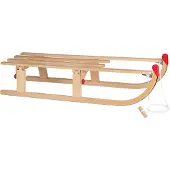 Nijdam Faltschlitten "Hörnerrodel Klappschlitten Davos Holz 110 cm"