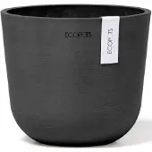 Ecopot's Blumentopf "Oslo Mini 16 Dunkelgrau", für den Innenbereich