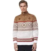 Rusty neal Strickpullover mit winterlichem Muster