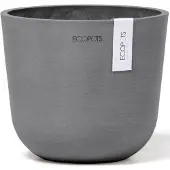 Ecopot's Blumentopf "Oslo Mini 16 Grau", für den Innenbereich