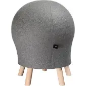 Topstar Hocker Sitness Alpine, mit integriertem Gymnastikball, Bezug 75 % Schurwolle, hellgrau